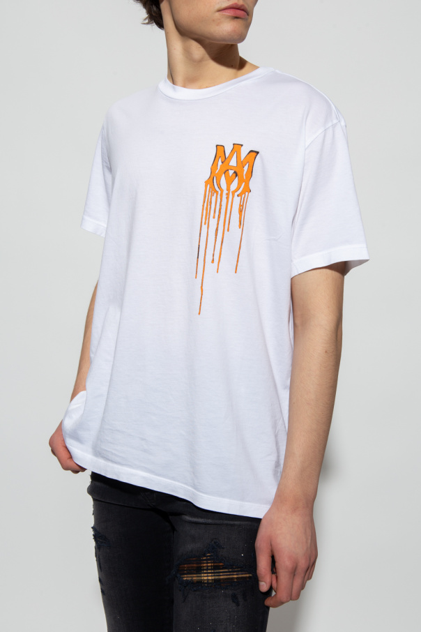 【AMIRI】 ステンシルTシャツ Amiri Wes Lang Checker Skull Black T Shirt | AW22MJG001-001